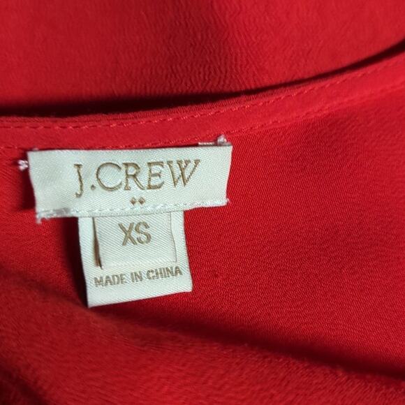 J. Crew Tunic Top Woman's XS Orange Long Sleeve Lightweight Vacation Coastal - Picture 8 of 13